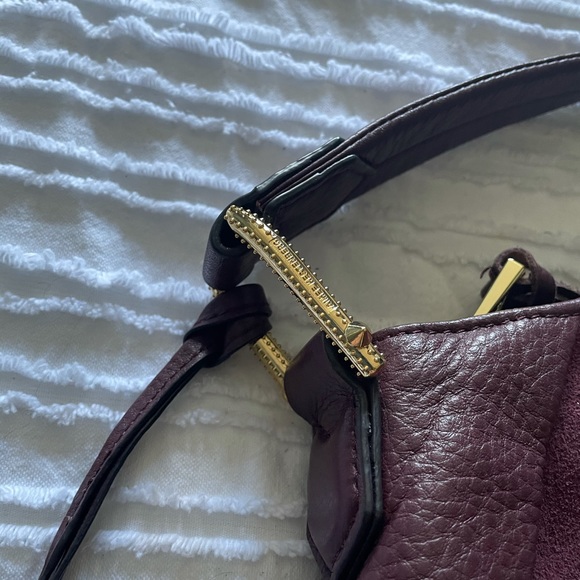 Aimee Kestenberg Tuscany Leather & Suede Hobo Bag-Purple - Picture 12 of 16